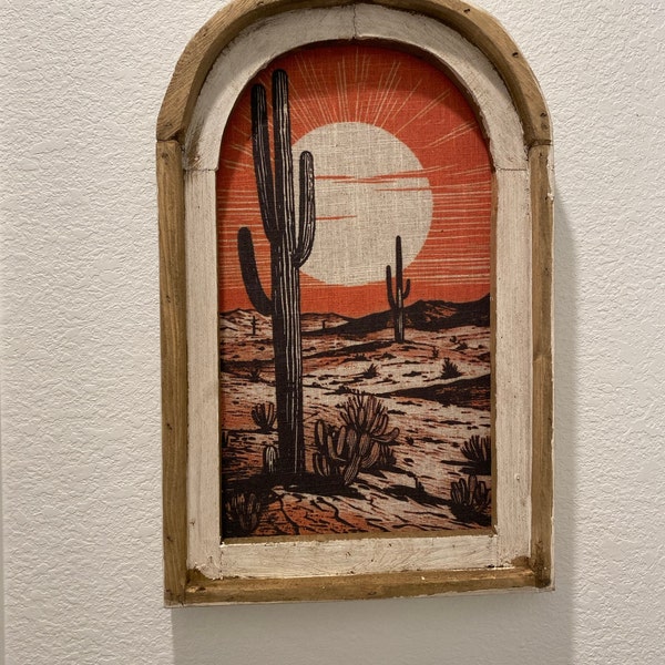 Southwestern Wall Decor | Western Wall Art | Cactus Decor | Retro ...