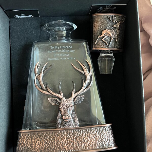 Stag Head Horns Finely Handcrafted In Solid Pewter In The UK - Foto 5