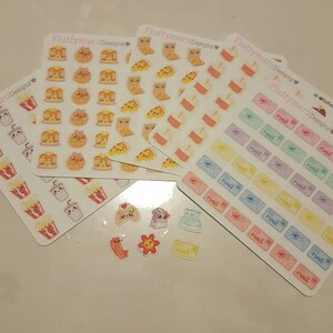 Pizza Planner Stickers, Cute Stickers for Erin Condren ECLP, Filofax ...