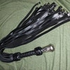 Genuine Cow Hide Leather Flogger - 100 Falls Heavy Duty Whip For Serious Impact Play