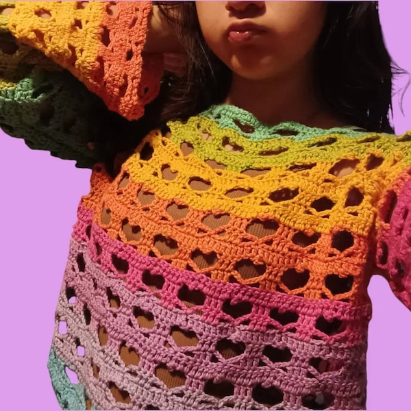 Mabel Sweater | Crochet Pattern | English PDF - Etsy