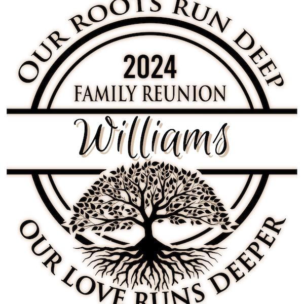Family Reunion Tree SVG Custom Shirt Design Digital Download Cricut Cut ...