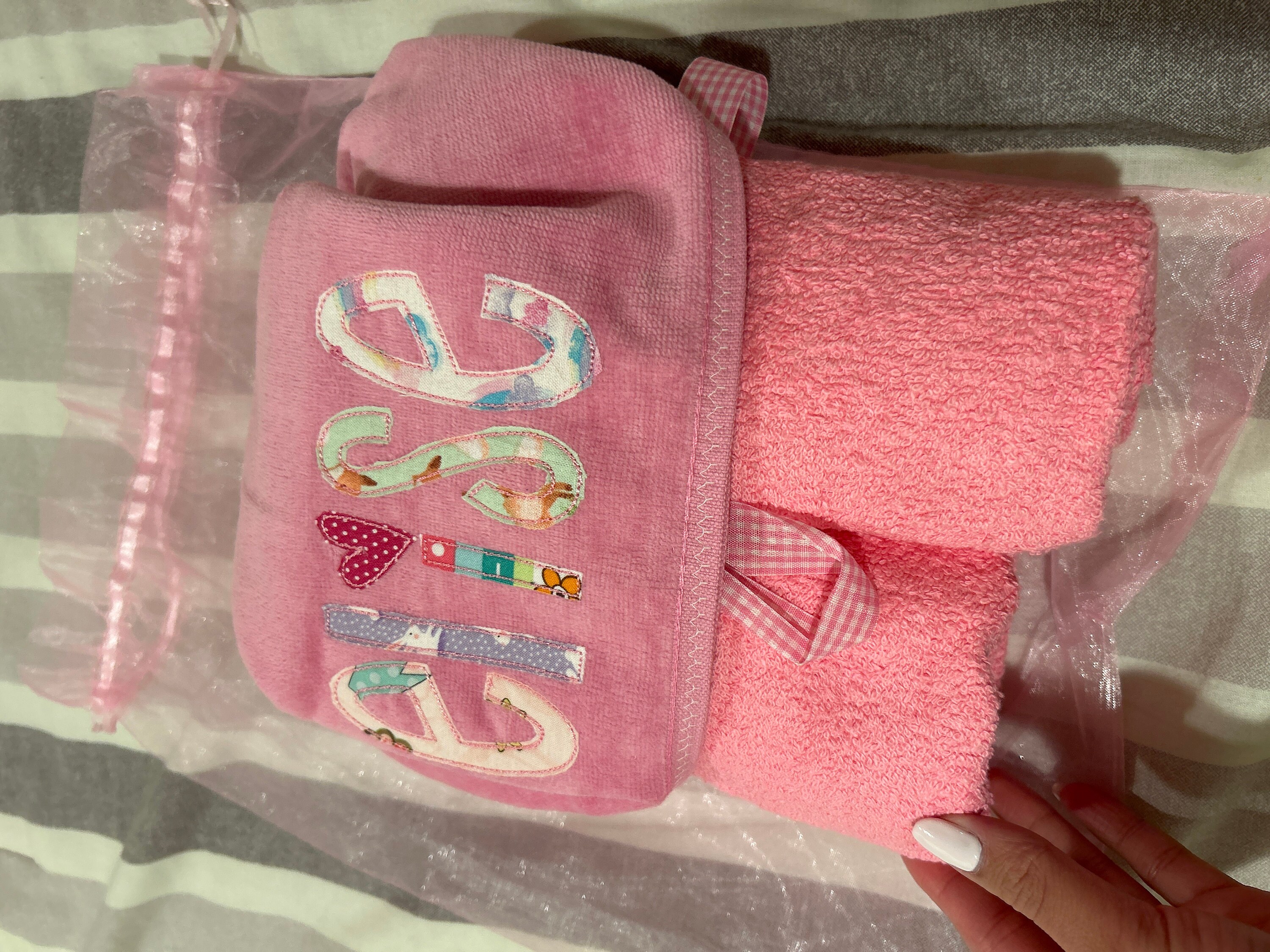 🎀Free Personalization🎀Personalized Hooded Towel for Baby, Baby Beach Towel, Baby Bath Towel, Custom Towel, Gift for New Baby, Gift for Boy or Girl