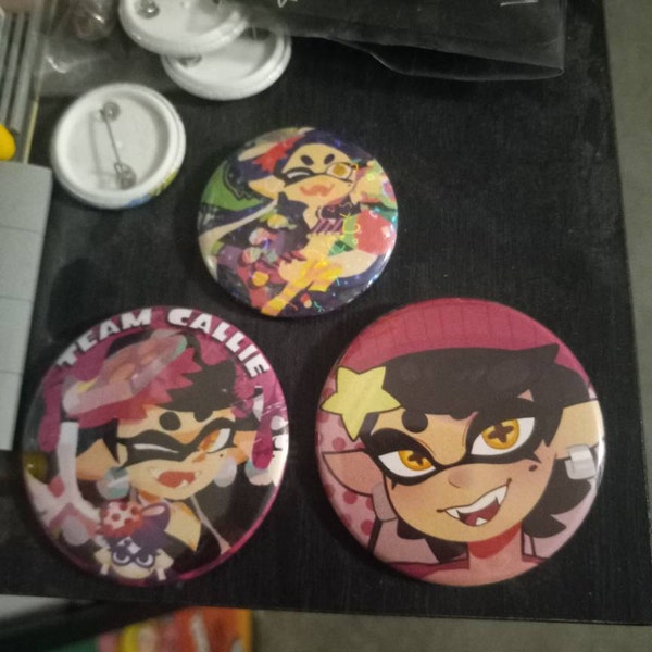 Splatoon Buttons LARGE - Etsy