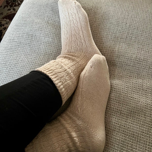 Calzini Colorati Invernali Donna - Morbidi In Cotone E Lana (Un Paio, Stock USA)