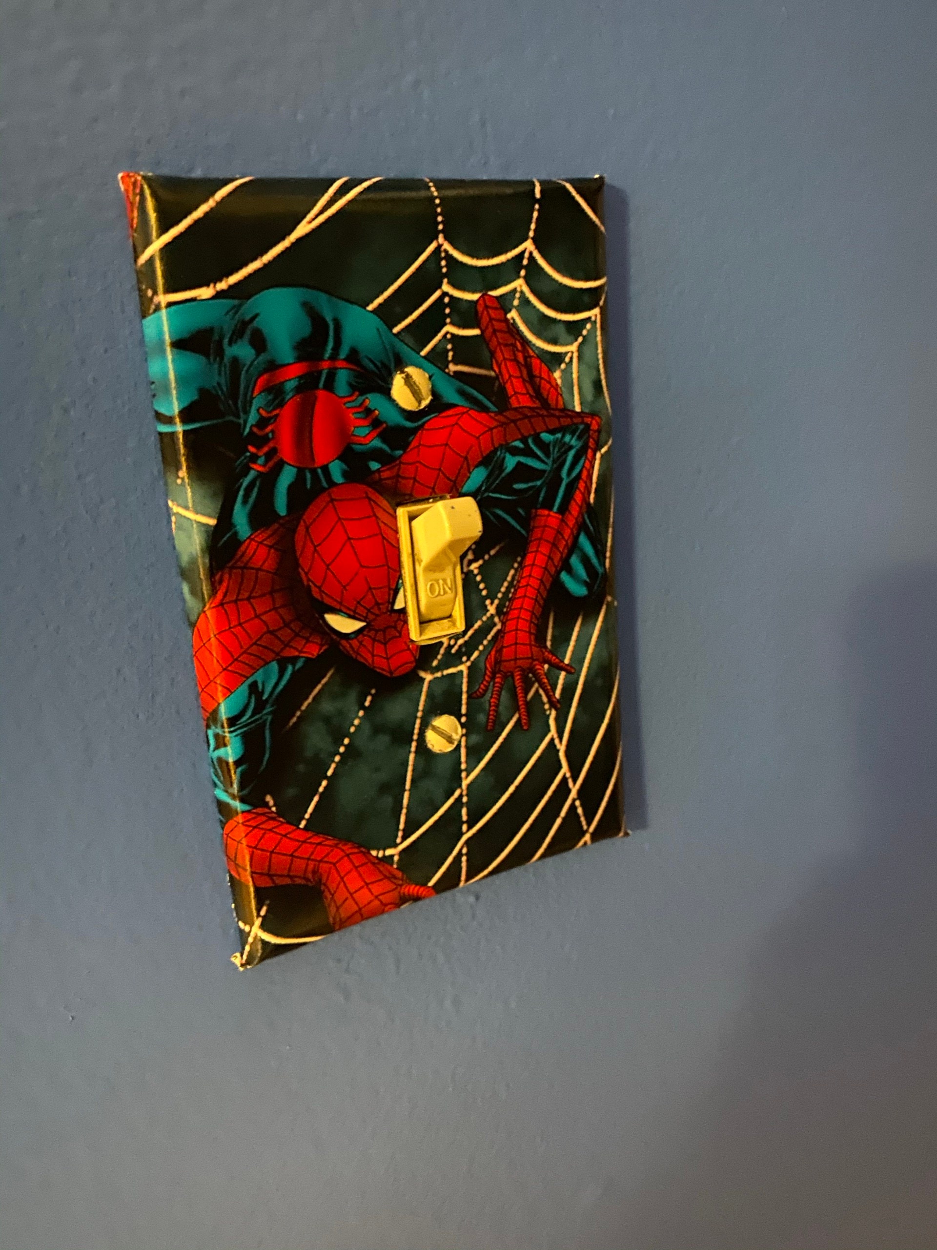Spiderman Wall Plates (Single Switch Power Outlet) - Marvel comics