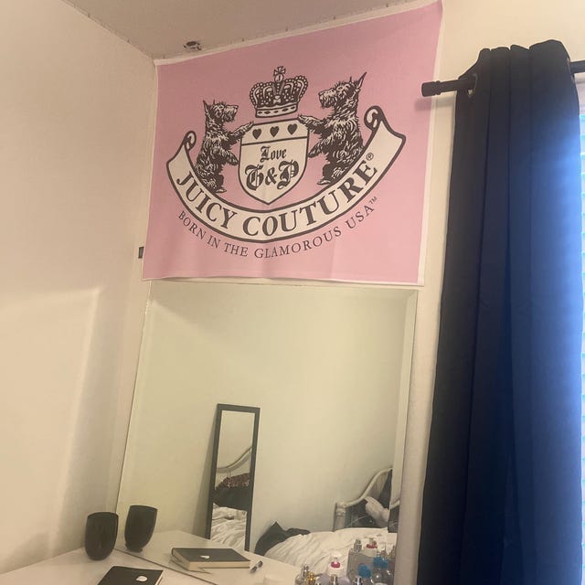 Custom Juicy Couture Logo Pink Arctic Fleece Blanket - Etsy