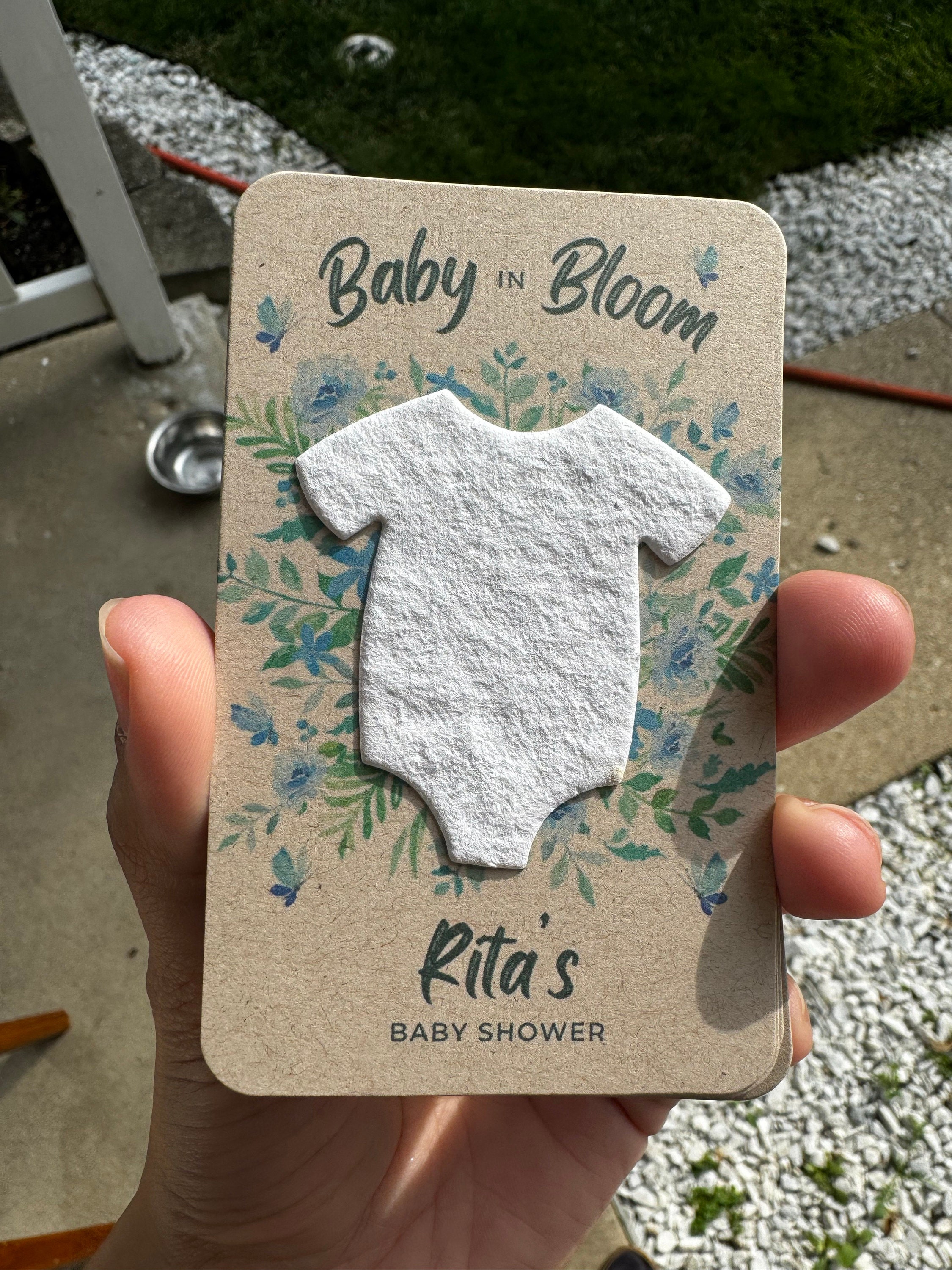 Baby In Bloom Baby Shower Favors For Guests - Wildflower Seed Packets Alternative - Good For Goodie Bags or Prizes