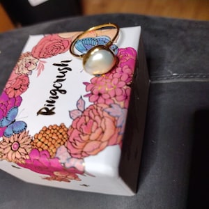 Customer photo from S, Large Raw Pearl Ring