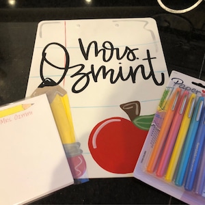 Personalized Notepad Pink Tower Notepad Stationery Gift - Etsy