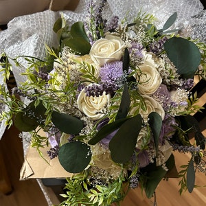 Emerald Green and Gold Wedding Bouquet Sola Wood Flowers - Etsy