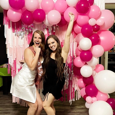 DIY Balloon Garland Arch Kit Baby Pink 4D Rose Balloons Decor - Etsy