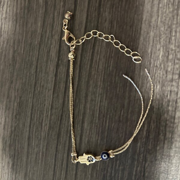 Orecchini A Clip Oro Con Occhio Di Allah E Strass – Vintage, Non Forato, Boho - 2