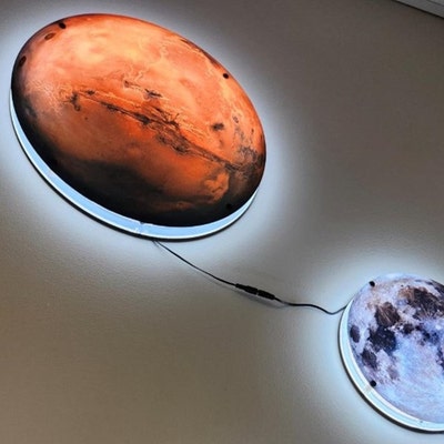 Galaxy LED Wall Art Sign, Light-up Sign, Outer Space, Neon Like, Wall ...