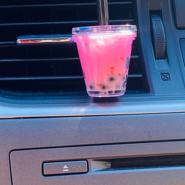 Starbucks Cup Strawberry Acai, Pink Drink , Cute Car Accessories ,mask  Holder for Car, Boba Bubble Tea,starbucks Keychain,mother's Day Gift 