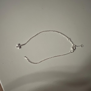 Gold Filled Cross Bracelet, Cross Jewelry, Sterling Silver Cross Bracelet, Tiny Cross Bracelet, Dainty Cross Jewelry, Small Cross Bracelet