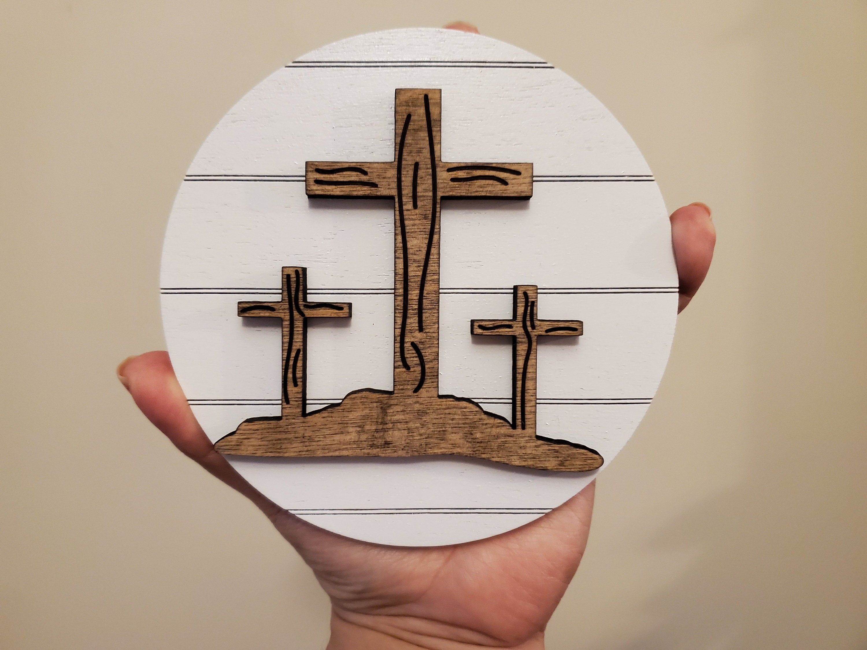 Easter Tiered Tray, Easter Tier Tray, Easter Decor, He Is Risen, Religious Easter Decor, Tier Tray Decor, Mini Wood Signs, 3D Signs, Easter