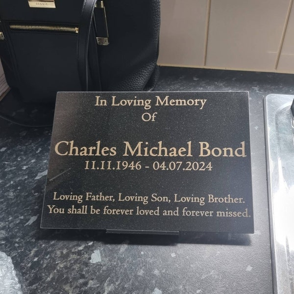 Personalised Granite Memorial Plaques | Memorials Direct - View #3