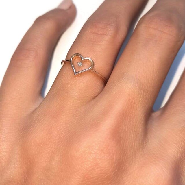 Minimalist form of diamond.Fine jewelry. by ThaliaFineJewelry