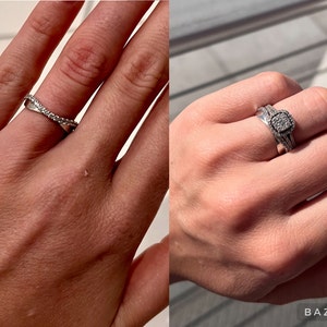 1ct Solitaire Engagement Ring for Women Gold Stacking Iconic - Etsy