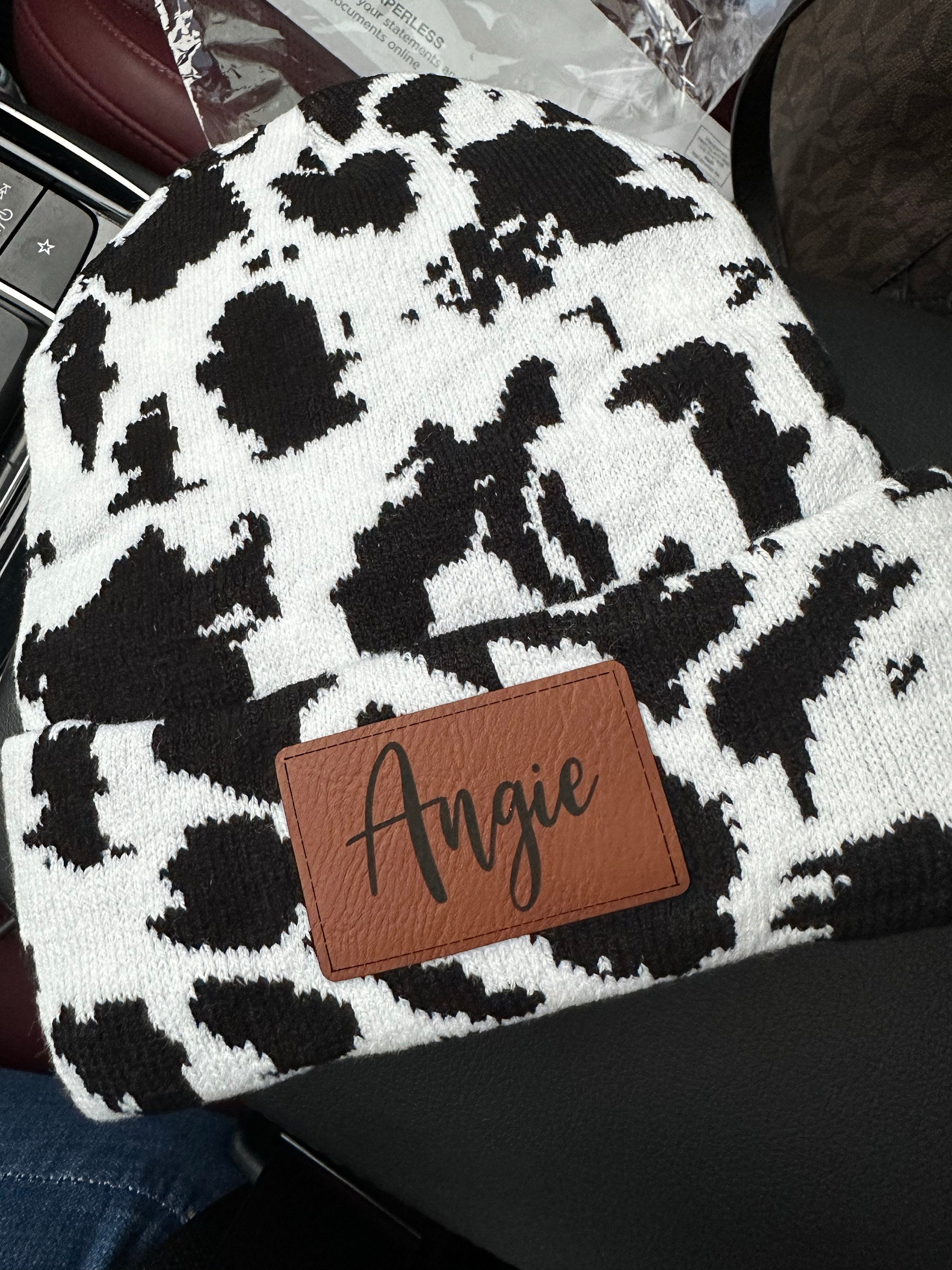 Matching beanie|Kids Cow print beanie|Western style beanie|Kids winter hat| Infant winter hat| Mama mini winter hat|Western matching beanie