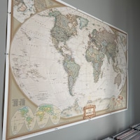 National Geographic World Political Map 125th Anniversary Edition ...