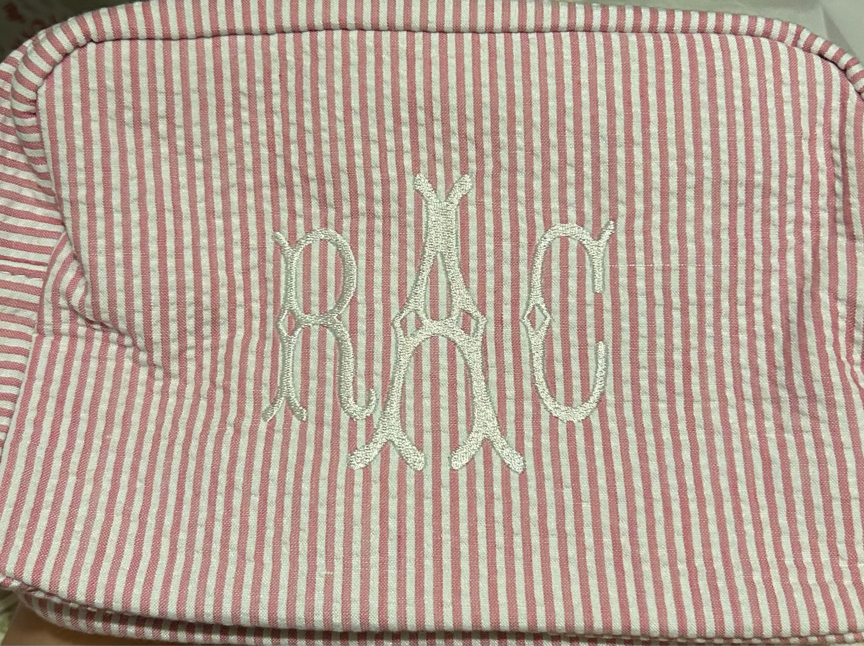Personalized Monogrammed monogram colorful Makeup Bag, Bridesmaids Gifts, Sorority, Wedding Gifts, Christmas Gift for her, Free Shipping