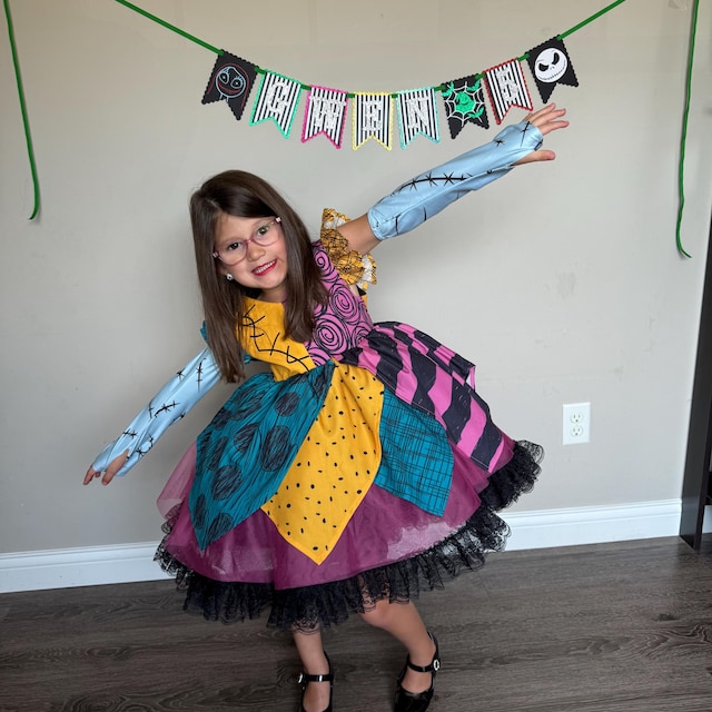 Sally Dress, Sally Costume, Nightmare Before Christmas Dress, Jack
