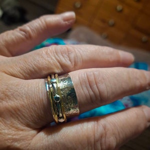 Set 5 Anelli Donna Regolabili Vintage - Argento, Aperti, Impilabili, Con Borsetta Velluto - Foto 2