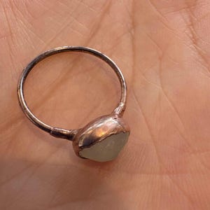 Customer photo from Amy, Rainbow Moonstone Ring in for Women, June Birthstone
