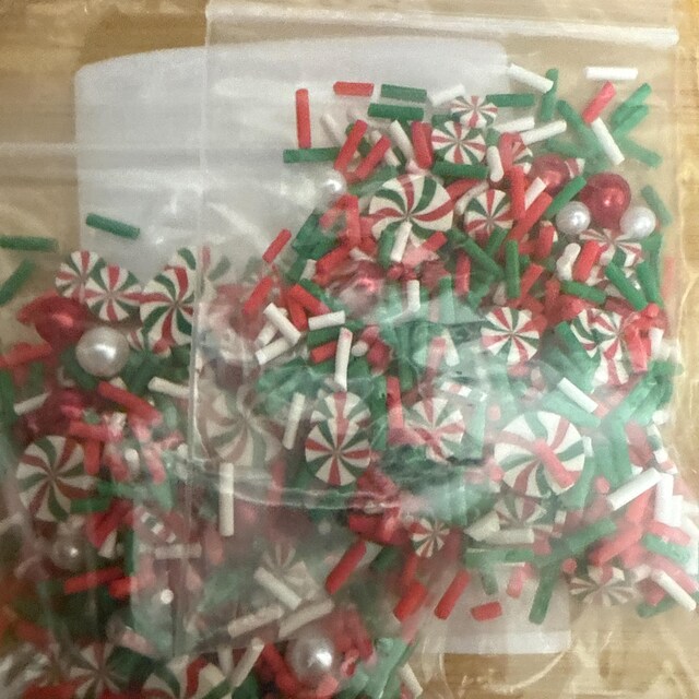 5 Rot-Weiße Pfefferminz Zuckerstangen Ton Harze Wi Produktbild-Vorschau 12