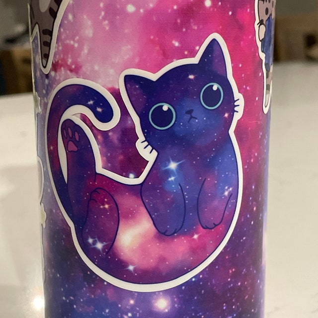 Cat Pfp in space Sticker for Sale by SYZYGYARTSTYLE