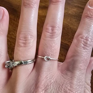 Customer photo from Kaylen, Single Love Knot Ring, 14k Yellow Gold Filled Valentines Day