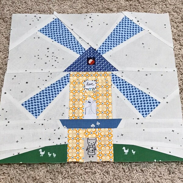 Windmill, a Paper Piecing Pattern - Etsy