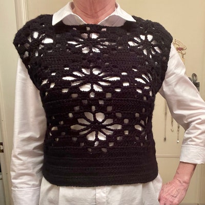 Crochet Cropped Long Sleeve Shrug Pattern I Crochet Mesh Etsy
