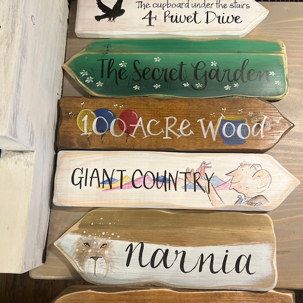 Story Tree Sign Story Book & Fairytale Signpost Signs School Reading Corner Nursery ...