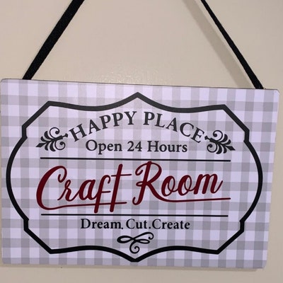 Craftroom Sign Making Decal, Craft Room Frame Decal Svg,craft Room Open ...