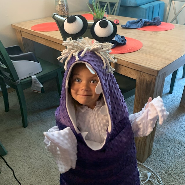 Boo Costume Purple Monster Costume - Etsy