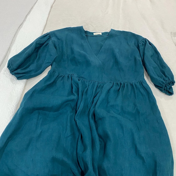 Linen Sleeve Cotton Tee