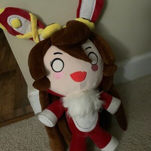 genshin impact amber baron bunny plush