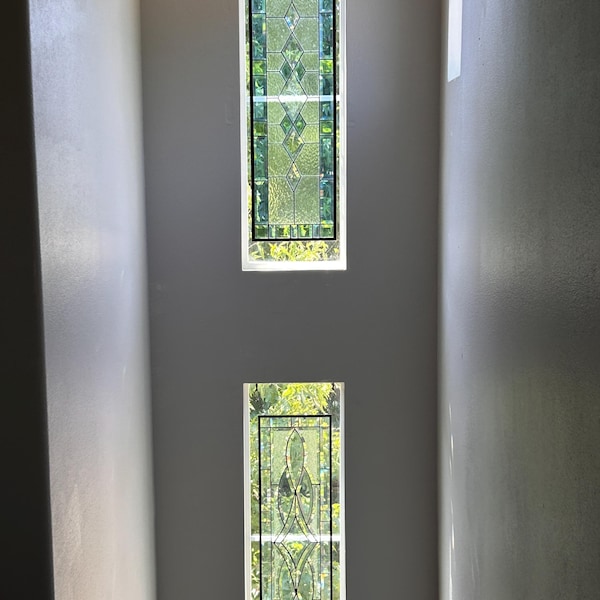 Clear Beveled Stained Glass Window Panel-made to Order 20.5x12.5 - Etsy