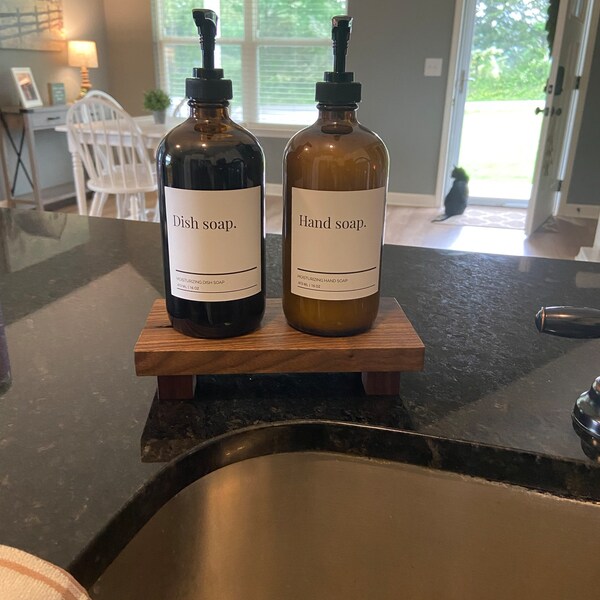 Sink Caddy-soap Dish Riser-decorative Soap Tray-wooden Riser-soap Dish ...