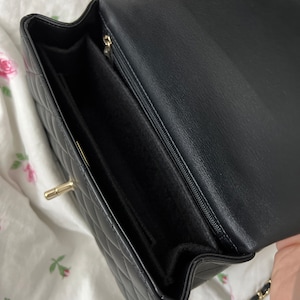 Mini Top Handle Flap Bag Organizer Insert / C H A N E L Purse 