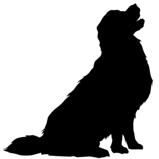 ゴールデン レトリバーの子犬のシルエット、Cricut Cameo シルエットの