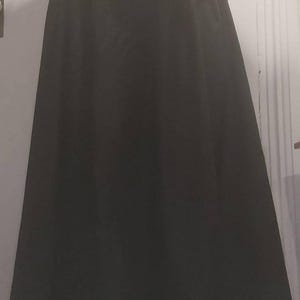 Black Wool Skirt, Maxi Skirt, Winter Skirt, Pleated Skirt, Ladies