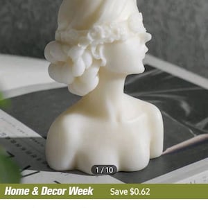 Flower Lady Candle| Unique Candle | Handmade Candle  |Aesthetic Candle | Woman Body Candle| Sculpture Candle|Handmade Candle|shaped Candle