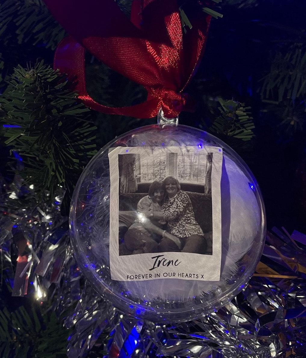 Personalised Photo Memorial Memory Christmas Feather Bauble - Special Memory Bauble - Photo Bauble - Decoration Bauble