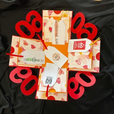 Explosion Box SVG /cut File/exploding Card Template/svg Cards/folding ...