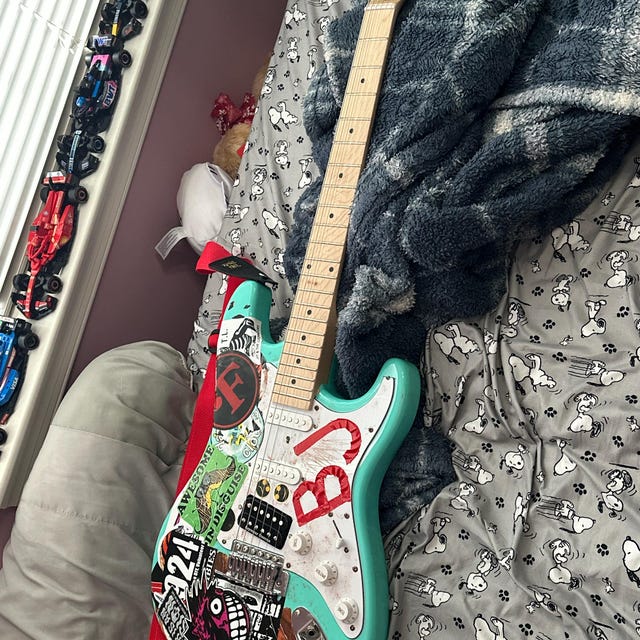 1997 BJ ギター ビリー ジョー アームストロング グリーン デイ ブルー