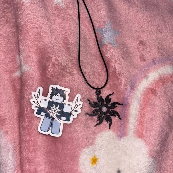 Two Time Spawn Point Symbol Forsaken Two Time Spawn Point Charm | 3D Printed Roblox Necklace Charm ...